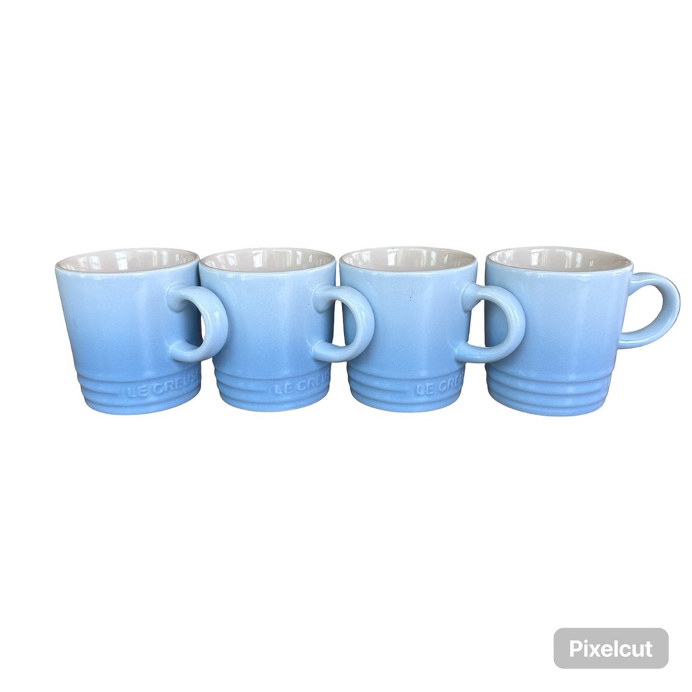 Le Creuset Set of 4 3.5oz Espresso Mug Second Choix - Coastal Blue